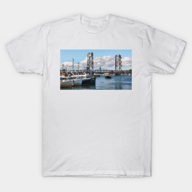 Boats on the Piscataqua River T-Shirt by jforno